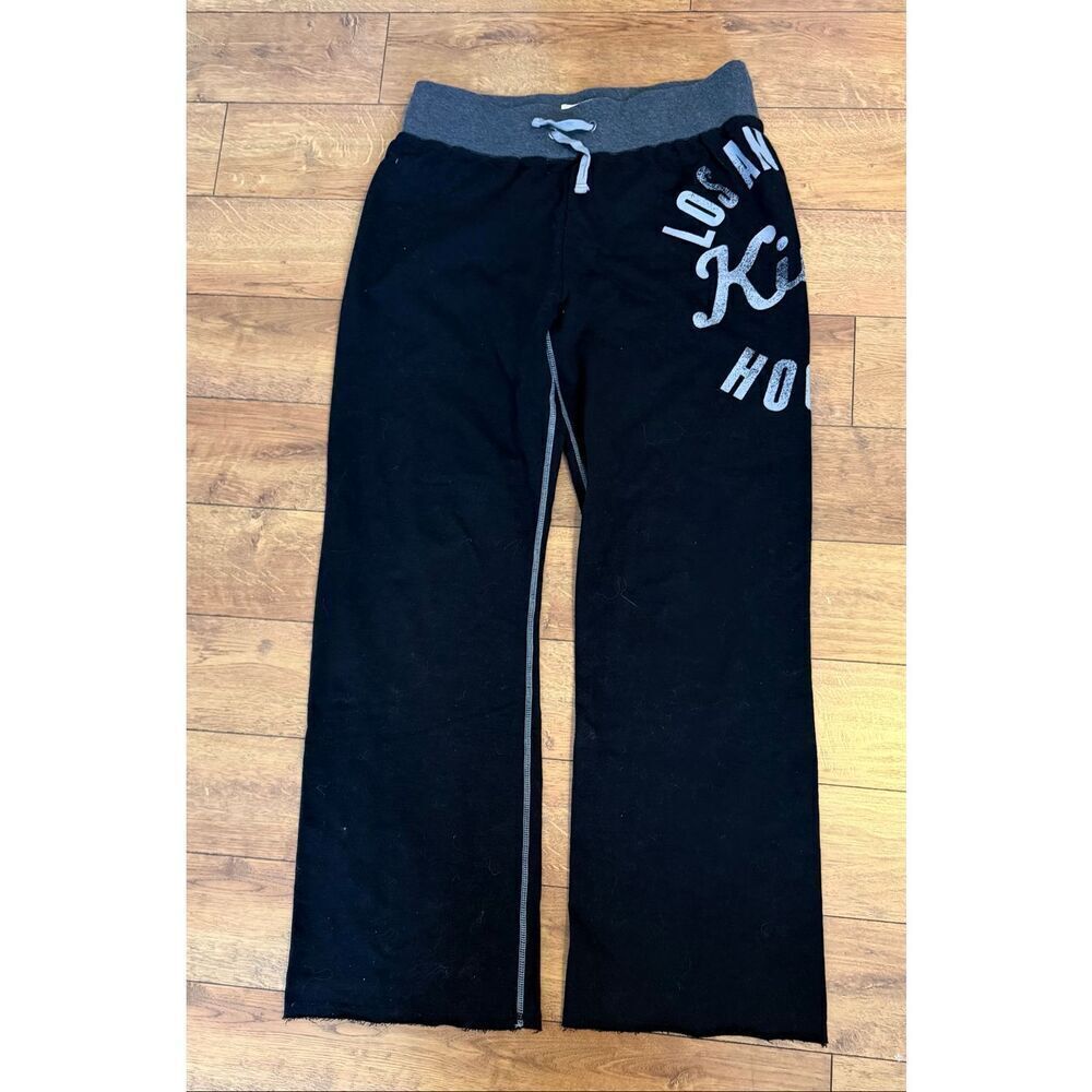 Carl Banks 4 Her Women’s Size Medium Black Gray LA Kings Hockey Sweatpants